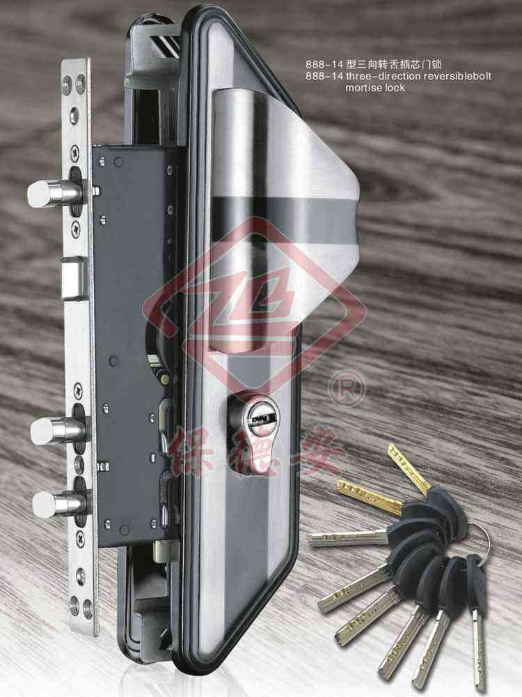 888-14 3-direction reversible bolt mortise lock888-14DоTi